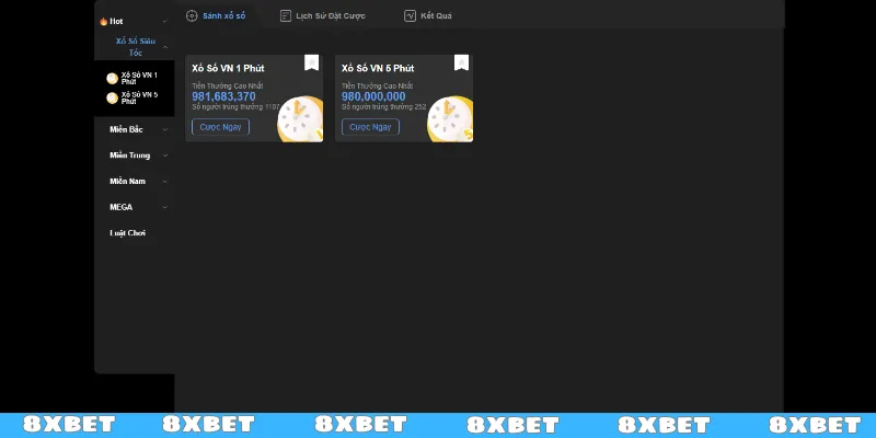 Các sảnh xổ số tốc chiến, cực hot cho newbie